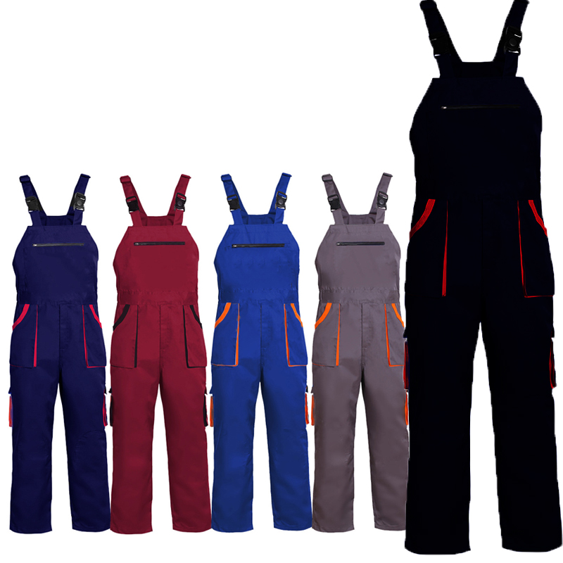 Leather Work Overalls - Latzhose für Herren und Damen, Arbeitskleidung,