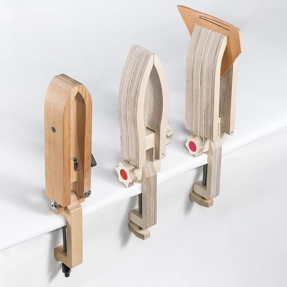 Leatherwork Craft - Leder-Tischnähklemme für Pferdehufe – Handgefertigtes Nähwerkzeug