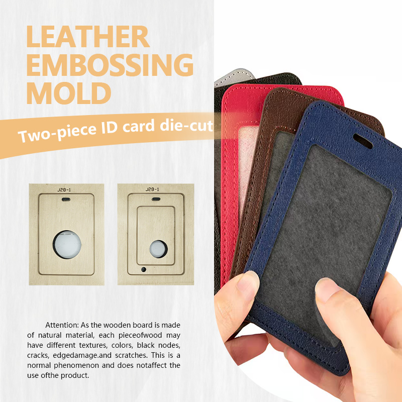 Leatherwork Craft - Handgefertigtes DIY-Arbeitsabzeichen Zweiteiliges Set Messerform -