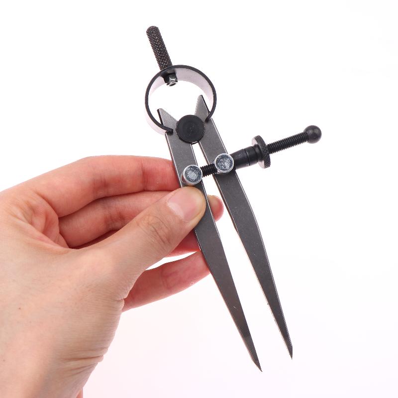 Leatherwork Edge Creaser - 1 Stück Flachbein-Federzirkel mit einstellbarem Abstand,