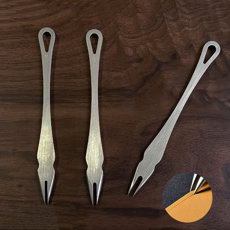 Leatherwork Craft - 1 Stück Leder flacher Schlitzkante linearer