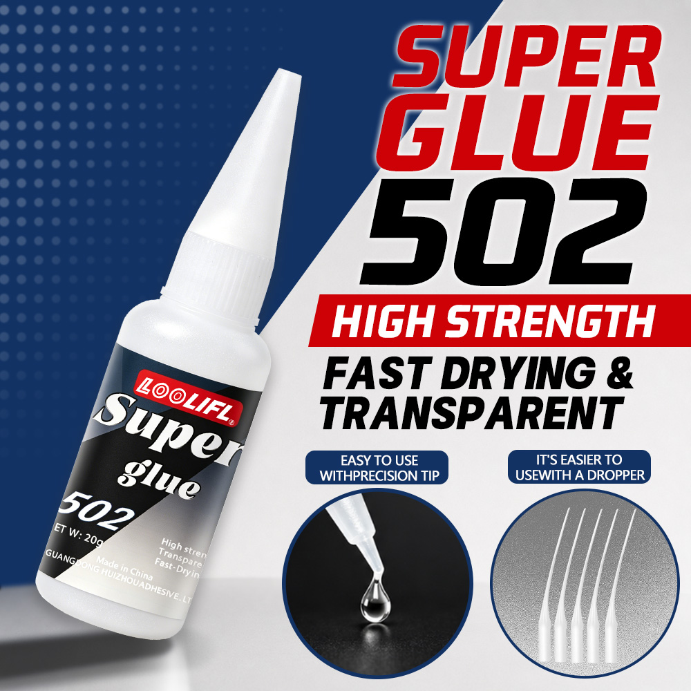 Contact Cement Leather - Loolifl-502-20Ml Sofortiger Transparenter Cyanacrylat-Klebstoff mit Mittlerer