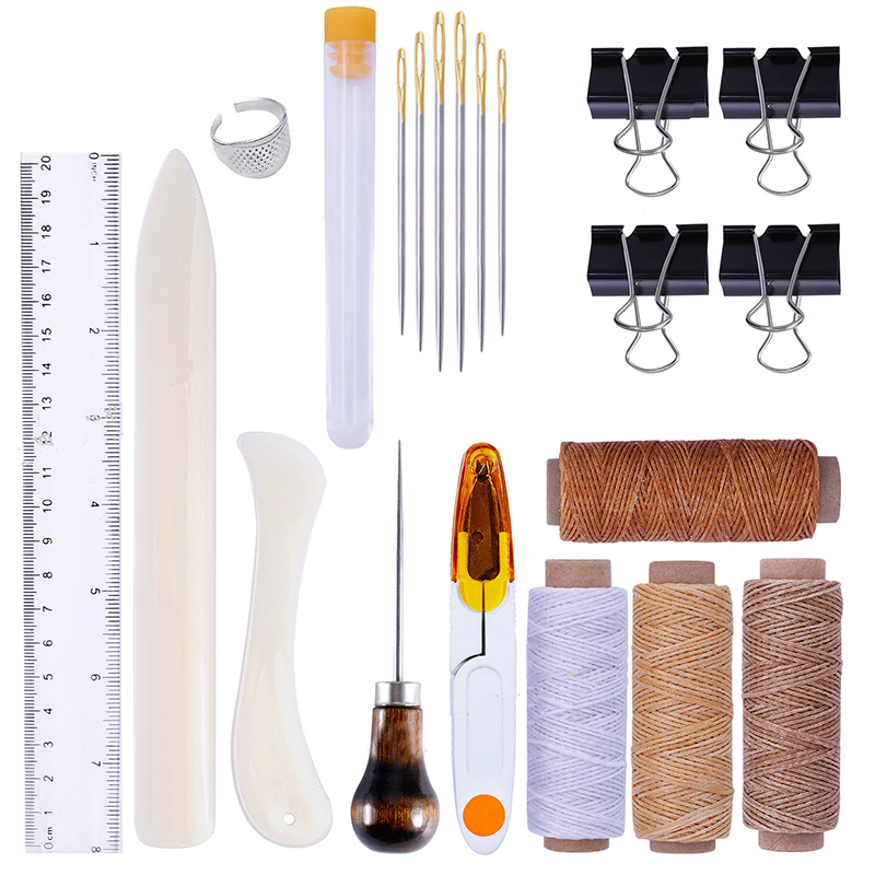 Leatherwork Edge Creaser - 25 Teile/satz Leder Handwerk Nähen Kit