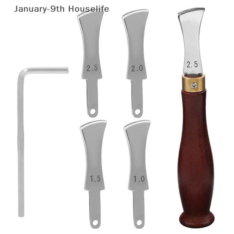 Leatherwork Edge Creaser - Lederkantenfalterwerkzeuge, flacher Schlitz, Kantenlinear aus Edelstahl