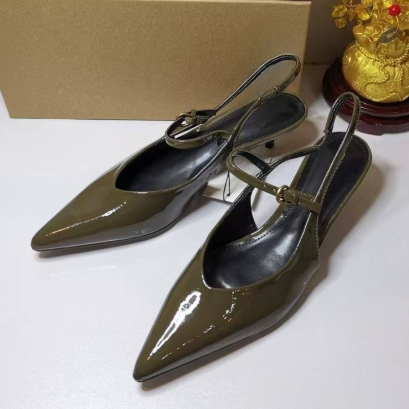 Leather Work Women Shoes - Patent Leder Elegante Büro Arbeit Dame
