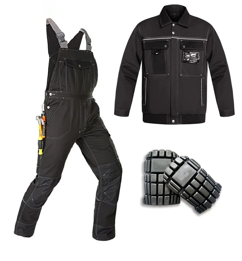 Leather Work Overalls - All-in-One-Arbeits kleidung Arbeits overalls Männer Arbeits