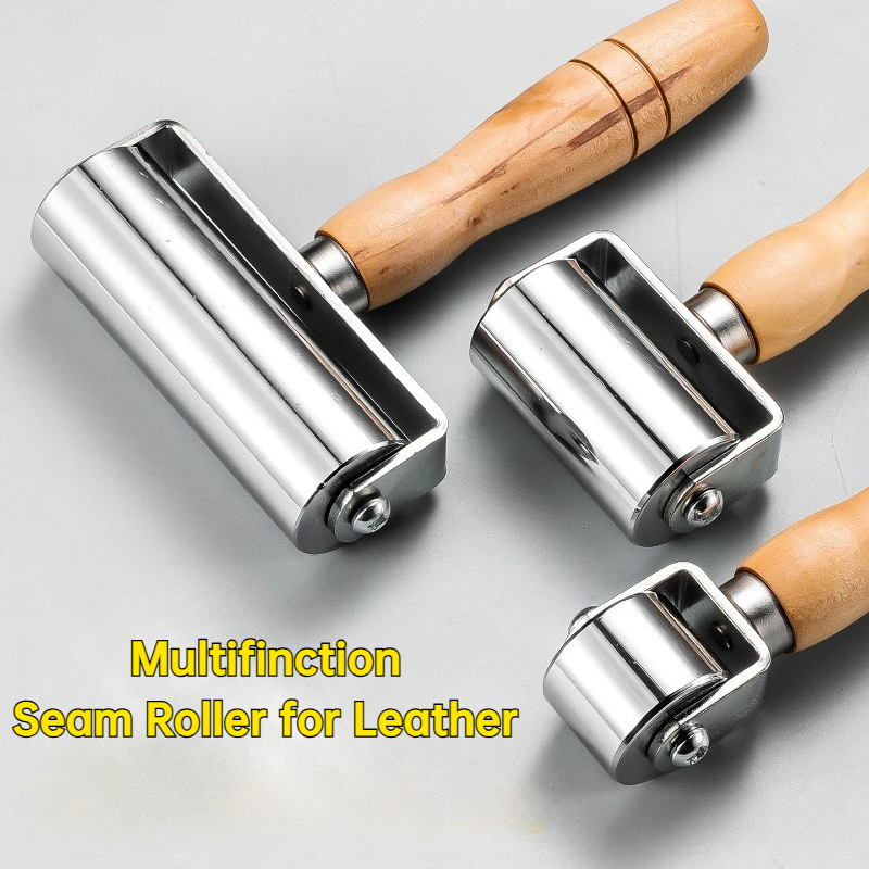 Leatherwork Edge Creaser - 3 Größen Lederkantenroller Falzwerkzeug aus Edelstahl