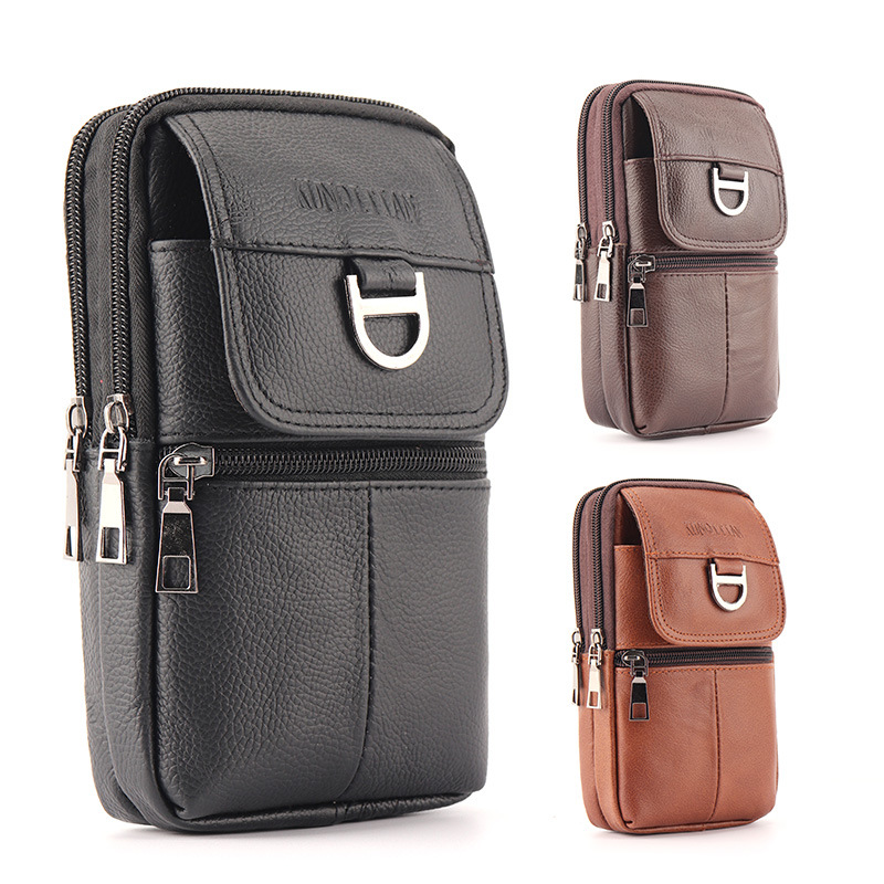 Leather Works Belt - Herren-Leder-Gürteltasche - Große Kapazität Handy-Gürteltasche -
