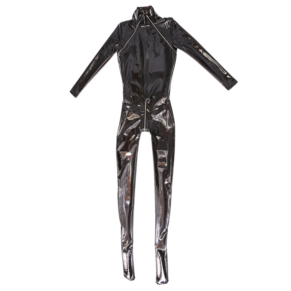 Sexy Frauen PVC Shiny Voll Bod – Leather Work Overalls Bewertung und Preis