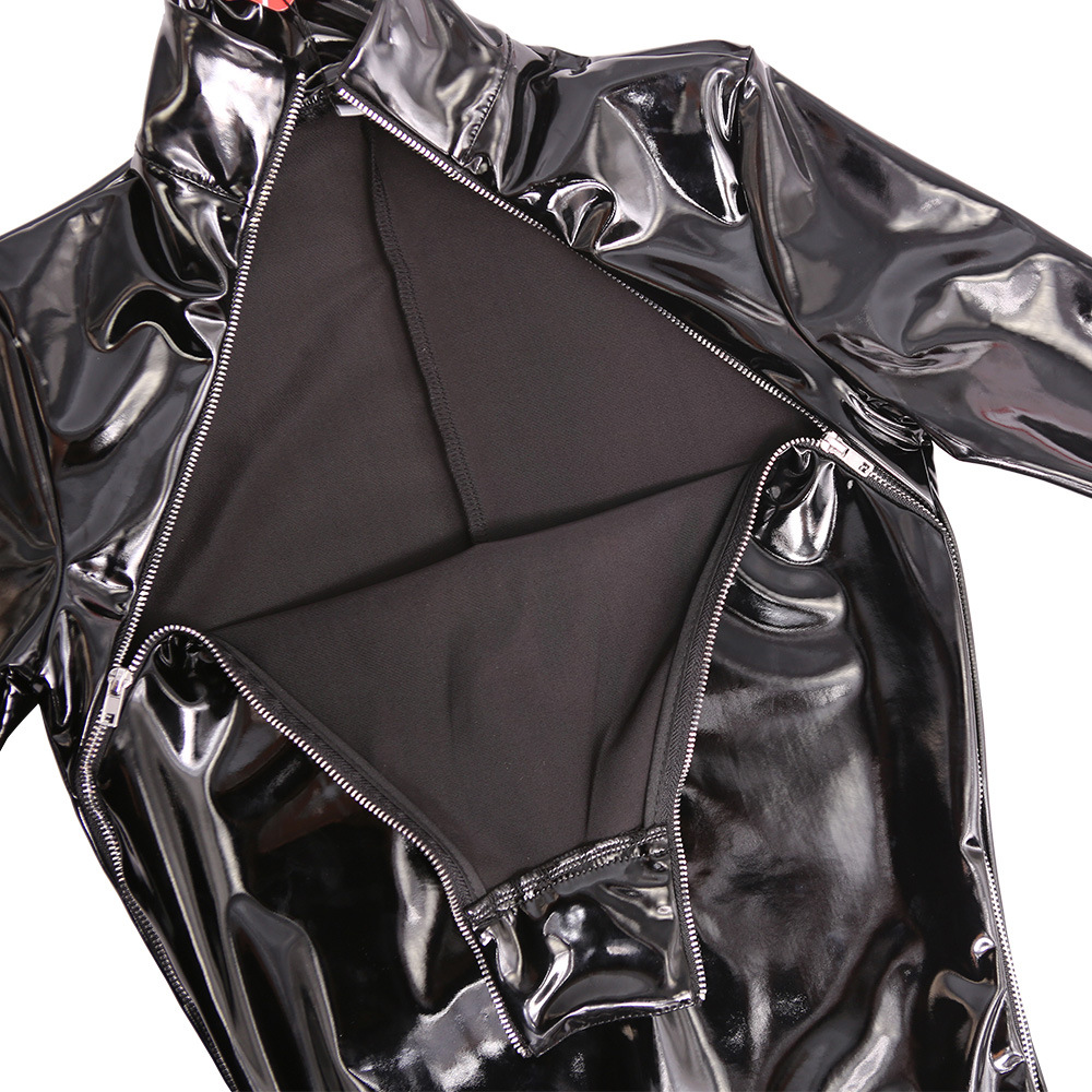 Sexy Frauen PVC Shiny Voll Bod – Leather Work Overalls Bewertung und Preis