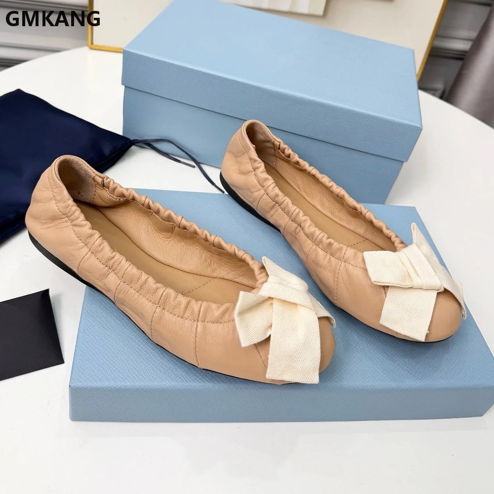 Damen Ballerinas mit Schleife  – Leather Work Women Shoes Bewertung und Preis