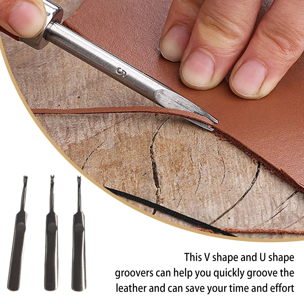 3-teiliges Leder-Rillwerkzeug- – Leatherwork Edge Creaser Bewertung und Preis