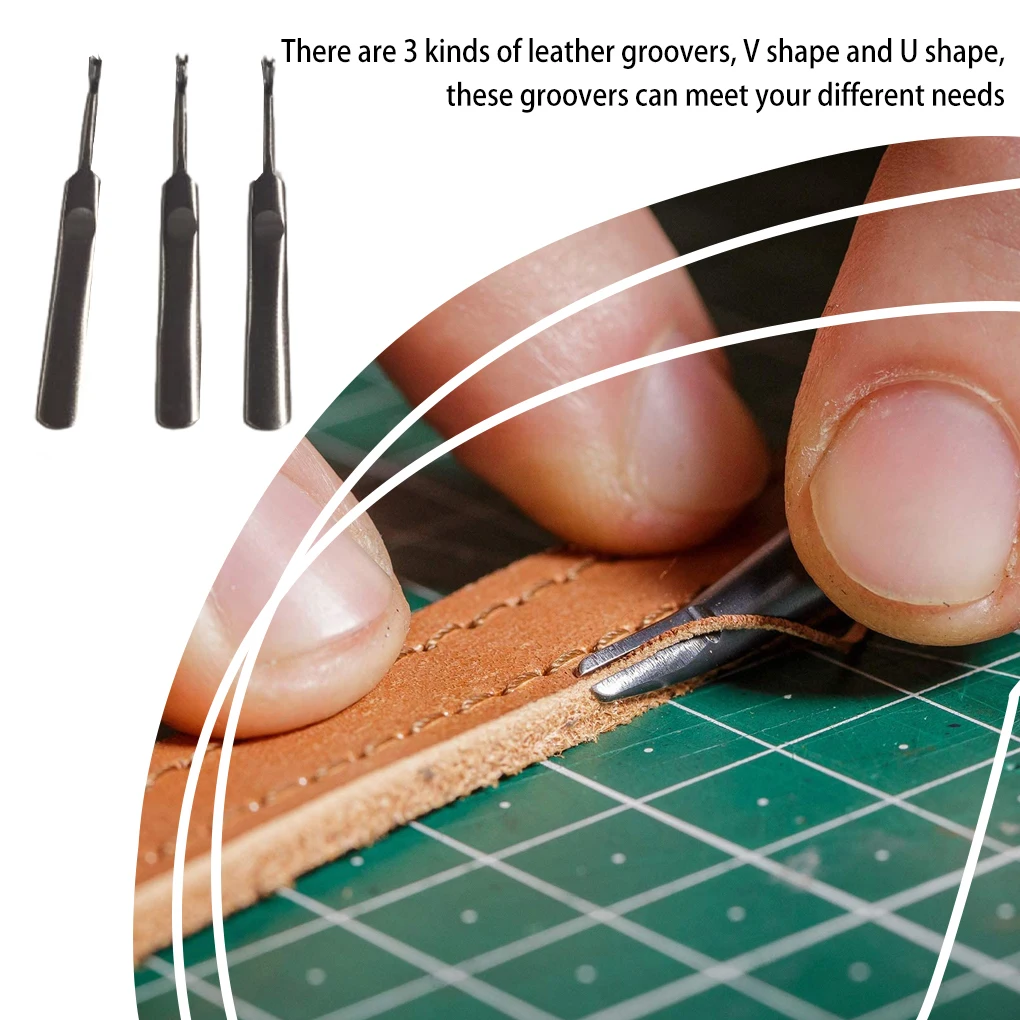 3-teiliges Leder-Rillwerkzeug- – Leatherwork Edge Creaser Bewertung und Preis