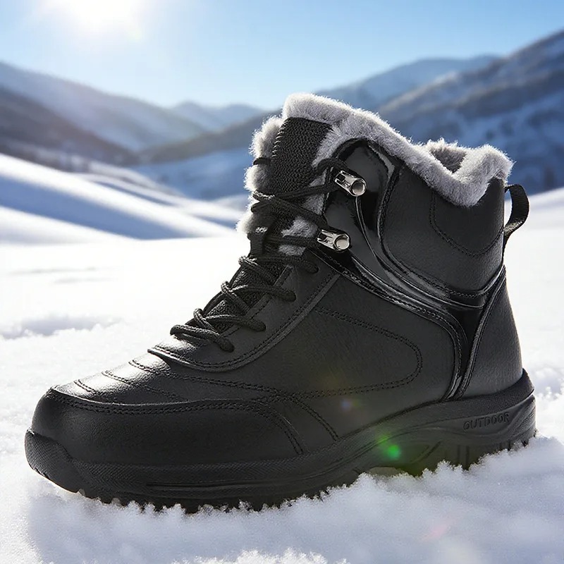 Herrenschuhe Neue Winter-Schne – Leather Work Women Shoes Bewertung und Preis