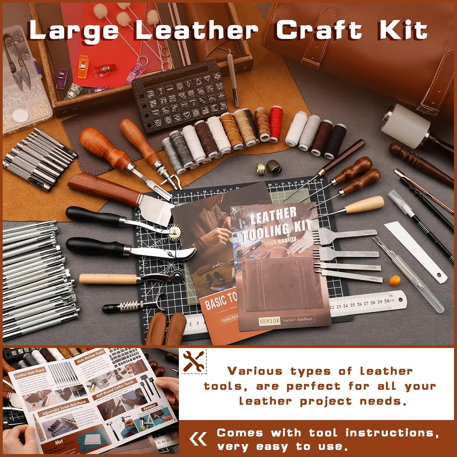 Lederbearbeitungs-Set mit Werk – Leatherwork Craft Bewertung und Preis
