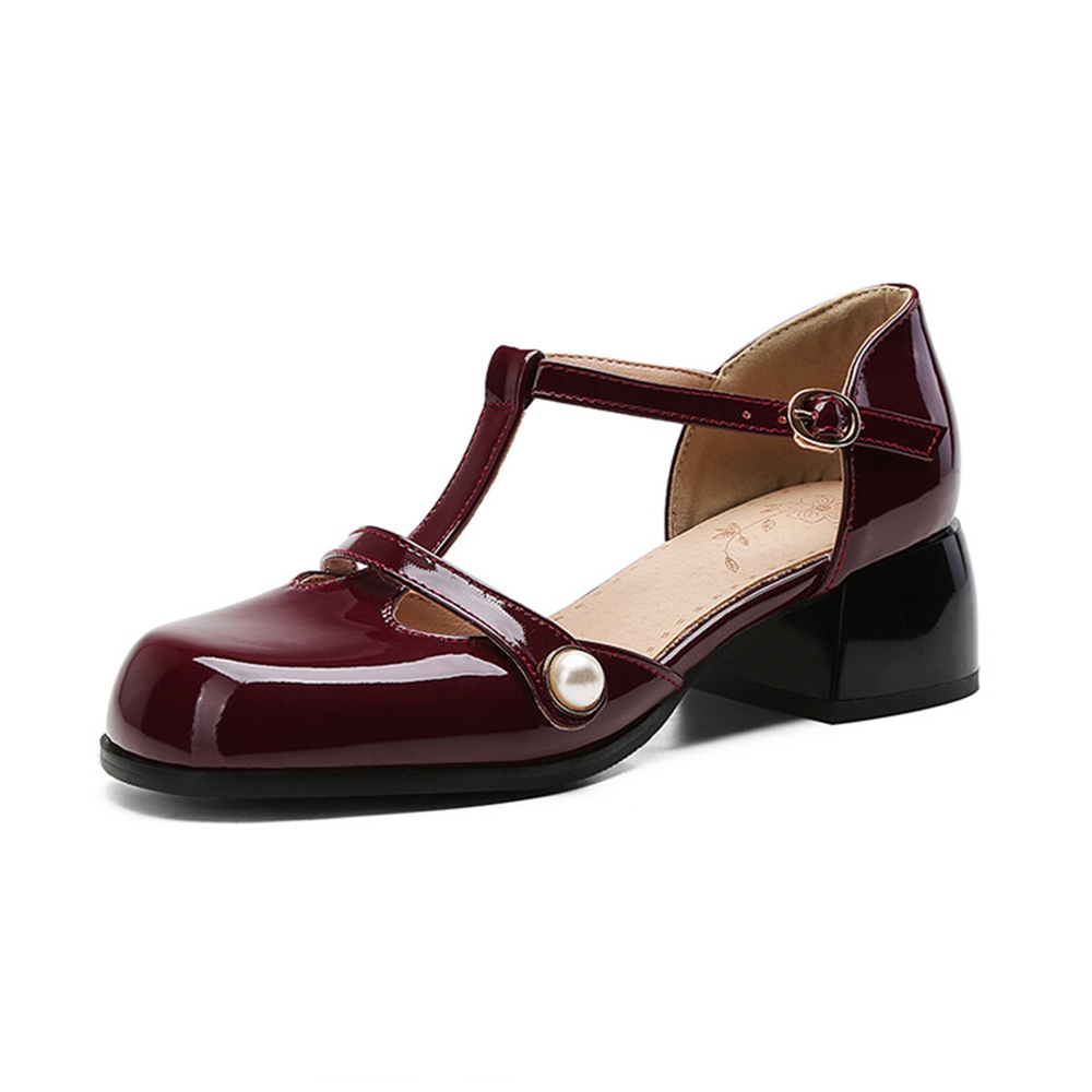 Dicke High-Heel-Sandalen für D – Leather Work Women Shoes Bewertung und Preis