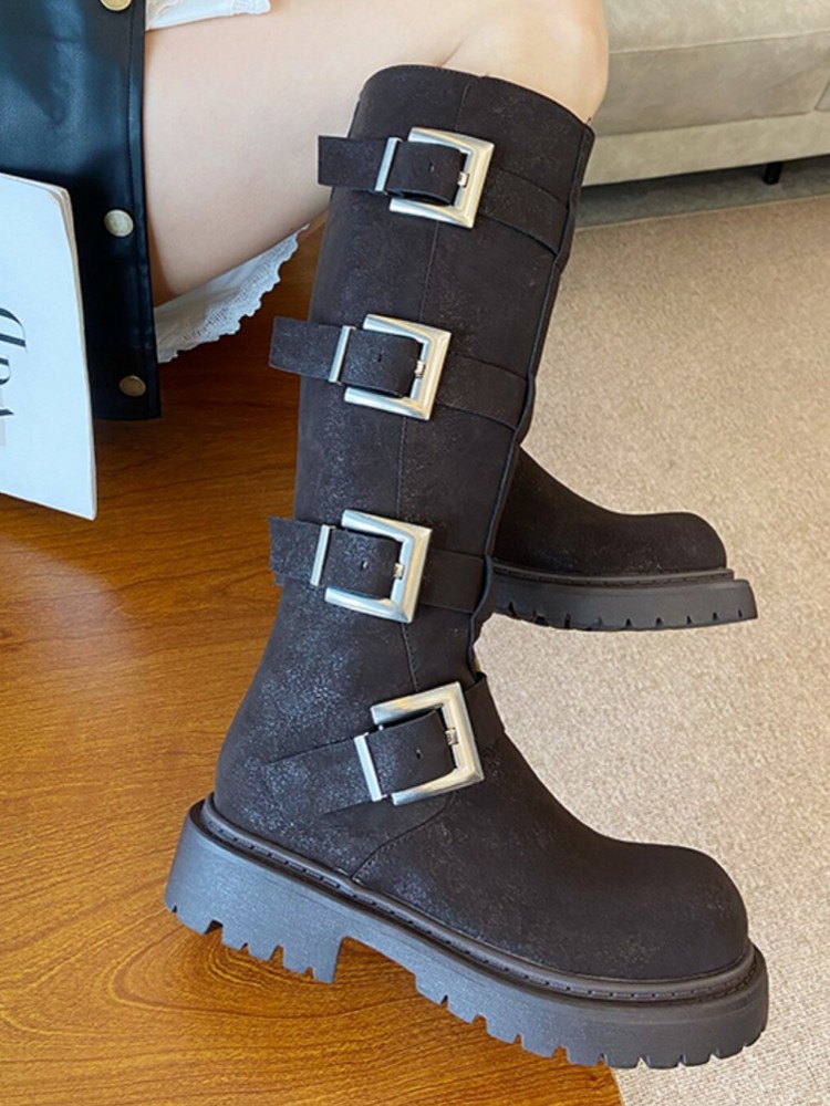 Modische Damen Multi-Schnallen – Leather Work Women Shoes Bewertung und Preis