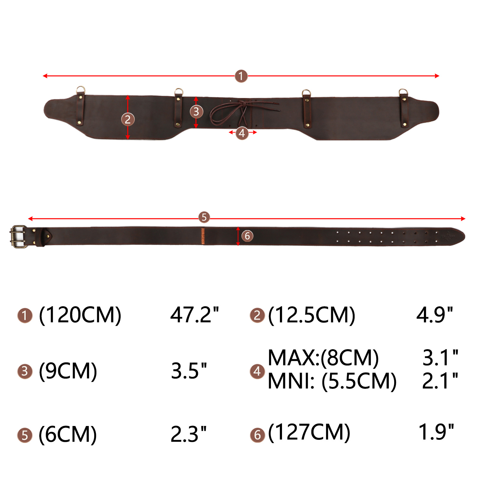 Tourbon gepolsterter Leder-Arb – Leather Works Belt Bewertung und Preis