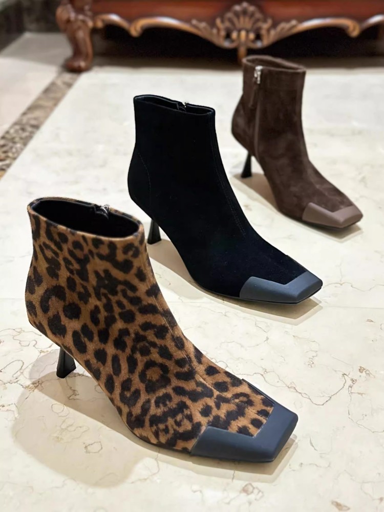 Mode Frauen Karree Dünne Ferse – Leather Work Women Shoes Bewertung und Preis
