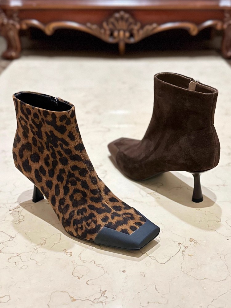 Mode Frauen Karree Dünne Ferse – Leather Work Women Shoes Bewertung und Preis