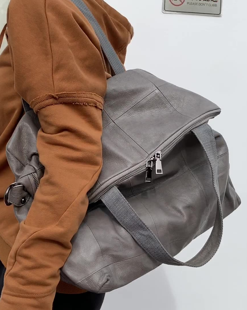 Einkaufstasche mit großer Kapa – Leather Workshop Bewertung und Preis